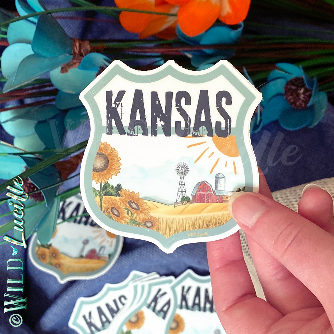 Kansas Tourist - Travel Souvenir Vinyl Decal
