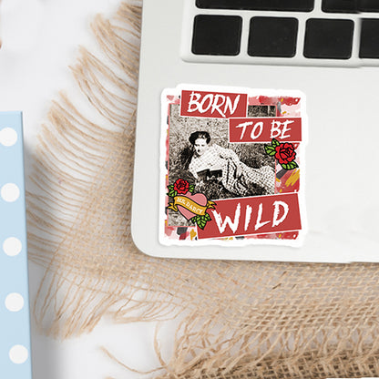 Born To Be Wild Book Reader - Sassy Vinyl Sticker Decal