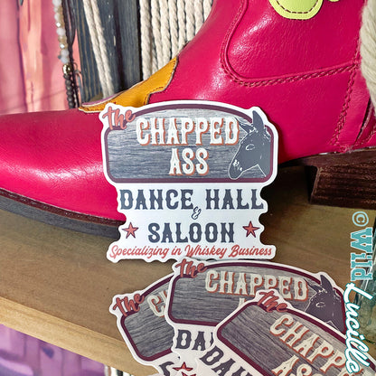 The Chapped Ass Saloon - Western Decal