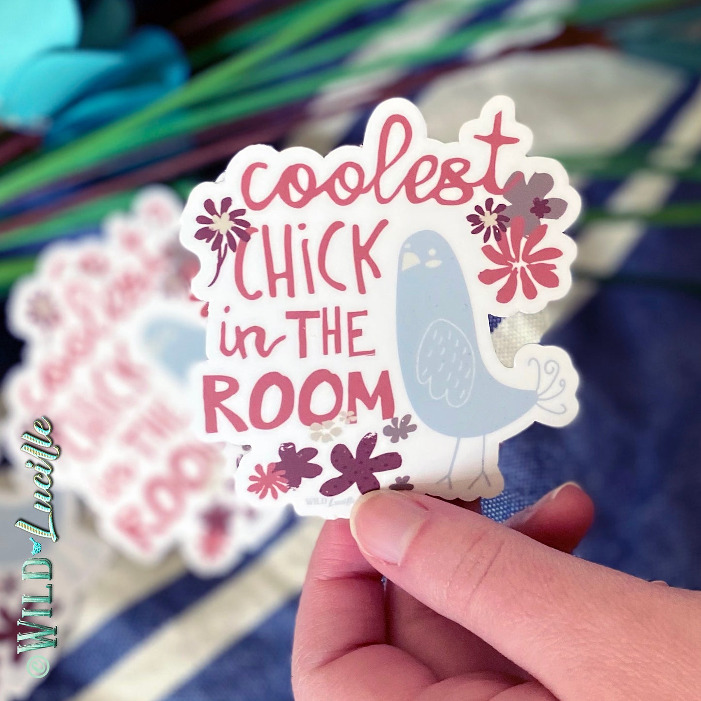 Coolest Chick in The Room - Vinyl Chicken Decal