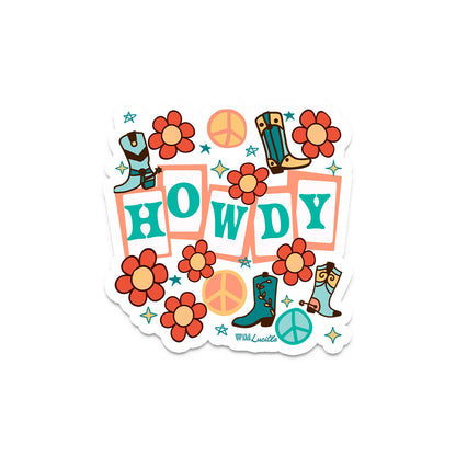 Retro Howdy - Western Vinyl Decal