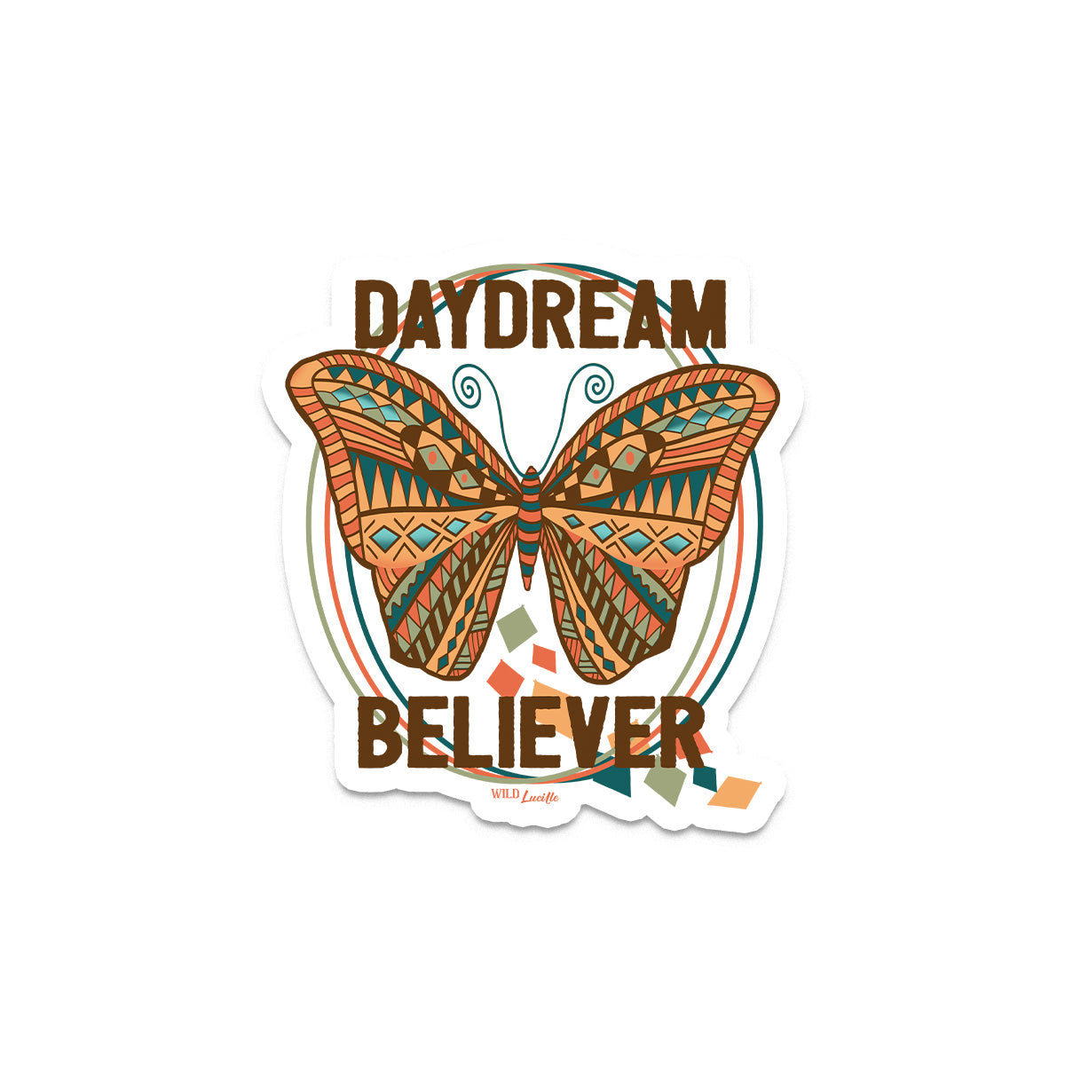 Daydream Believer Boho Butterfly - Vinyl Decal