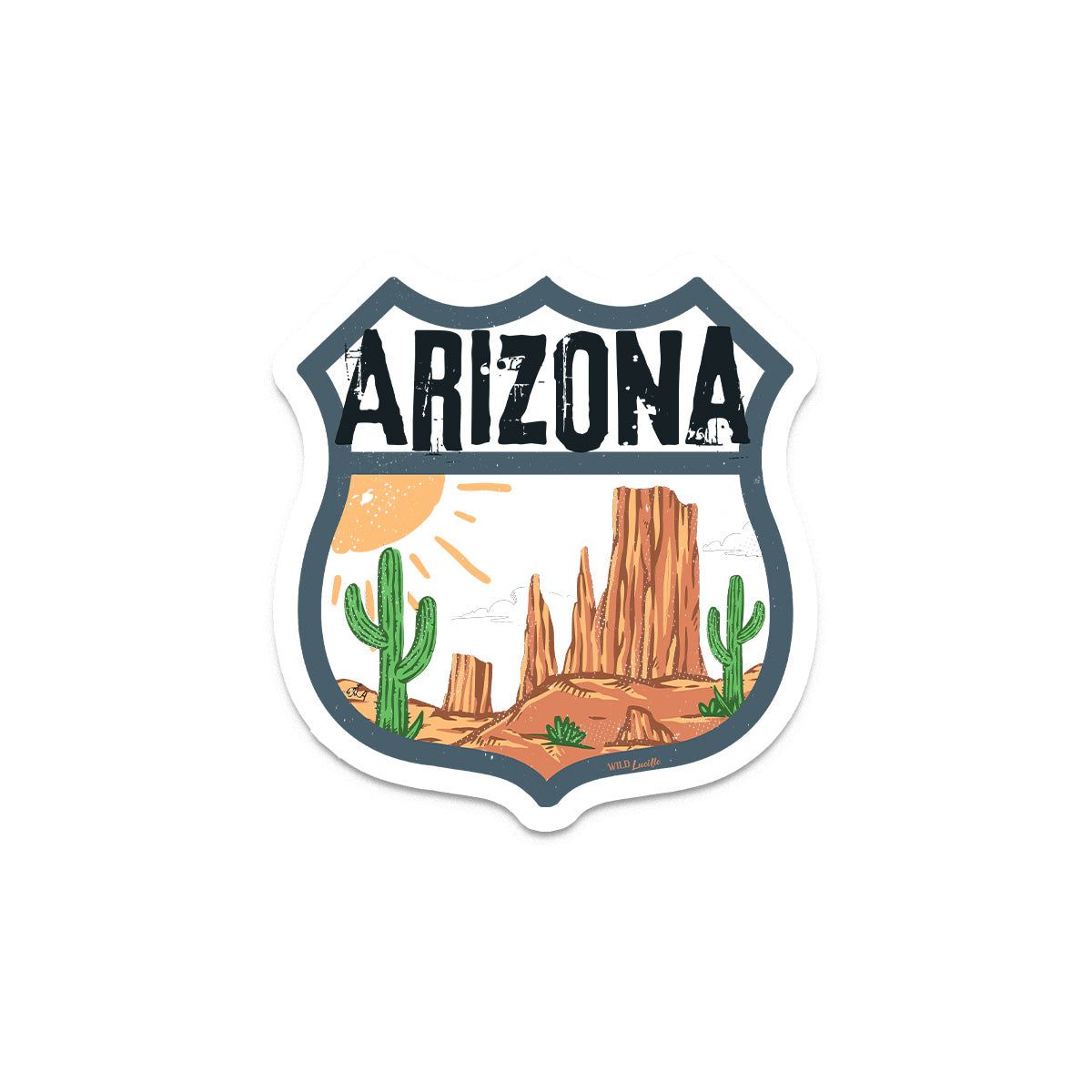 Arizona Tourist - Travel Souvenir Vinyl Decal