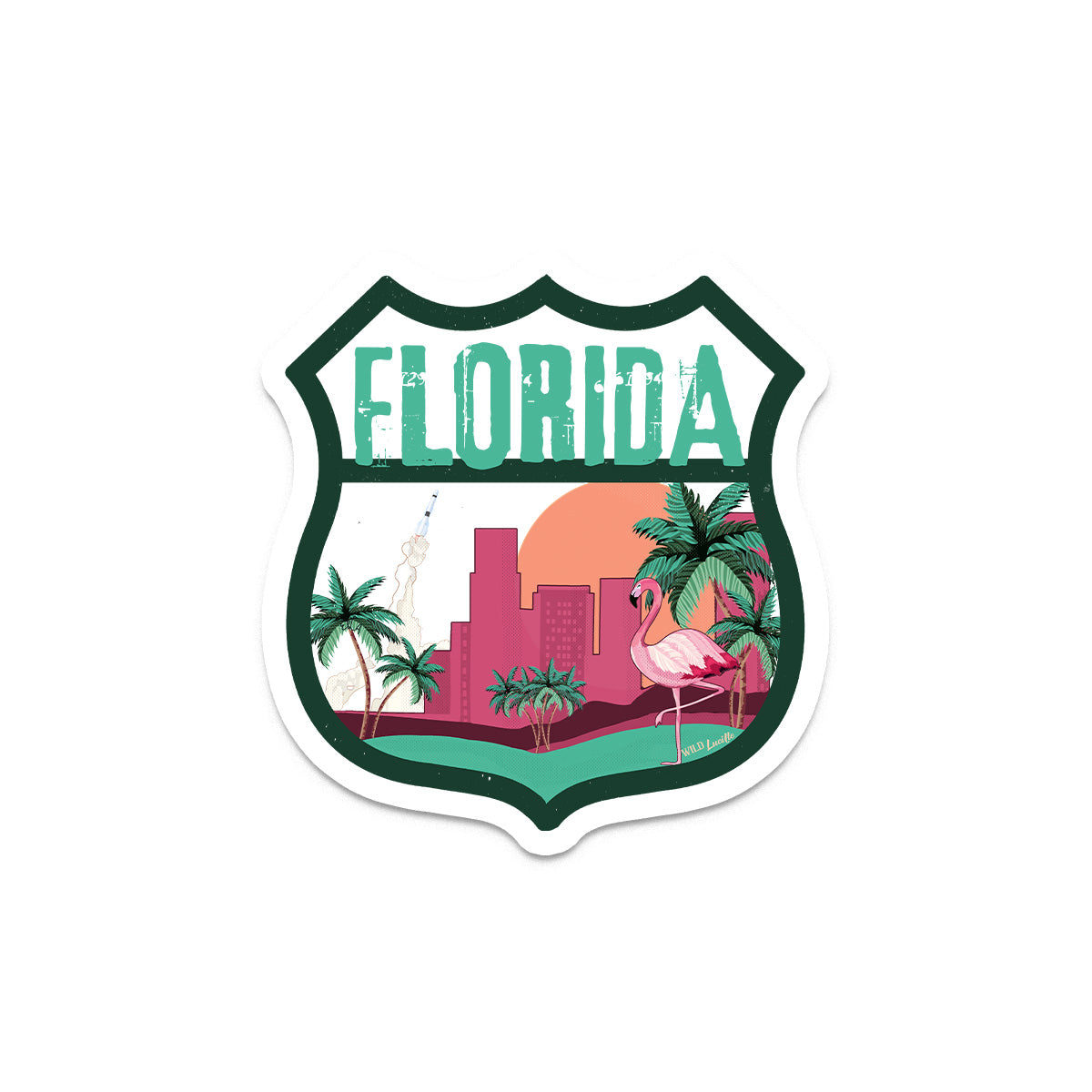 Florida Tourist - Travel Souvenir Vinyl Decal