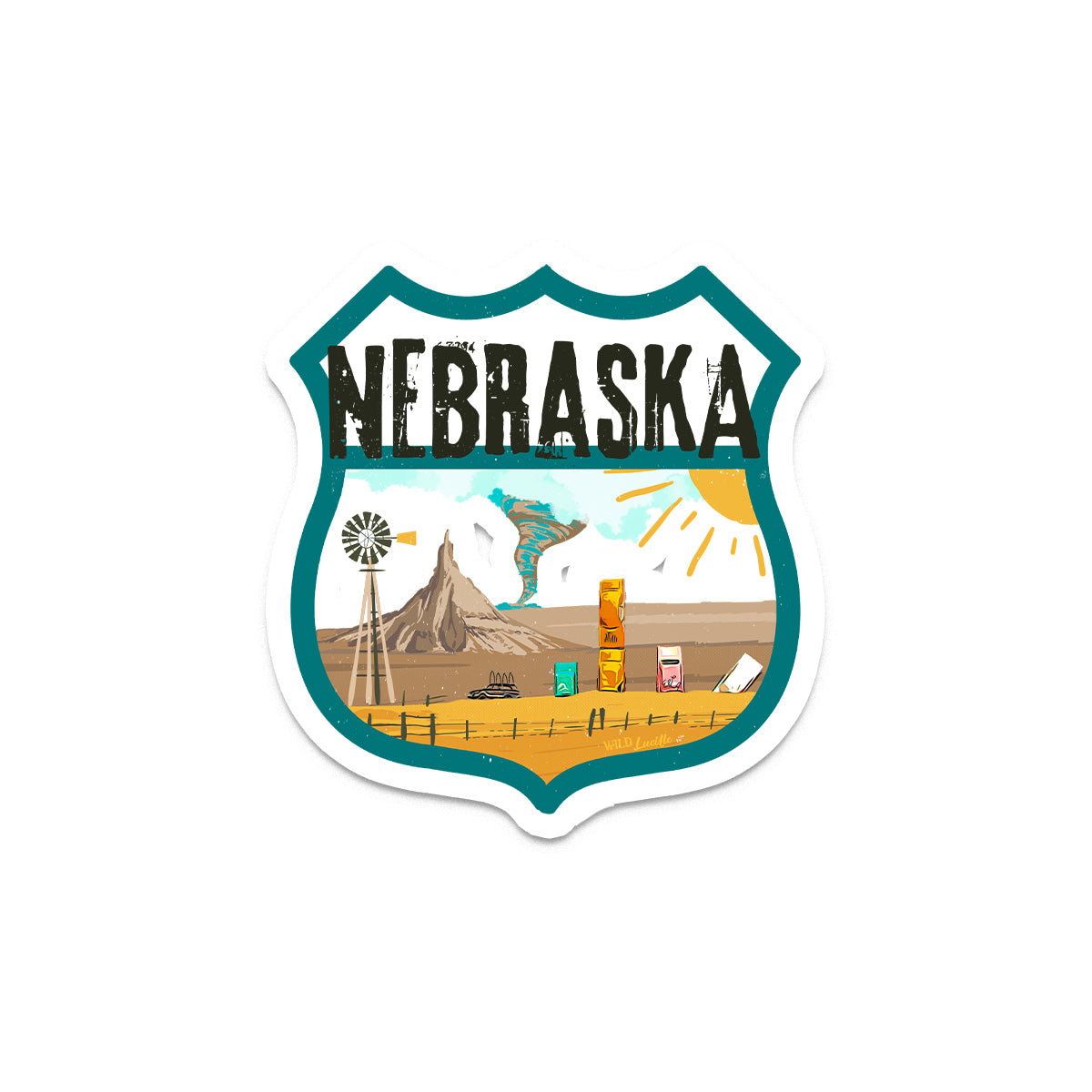 Nebraska Tourist - Travel Souvenir Vinyl Decal