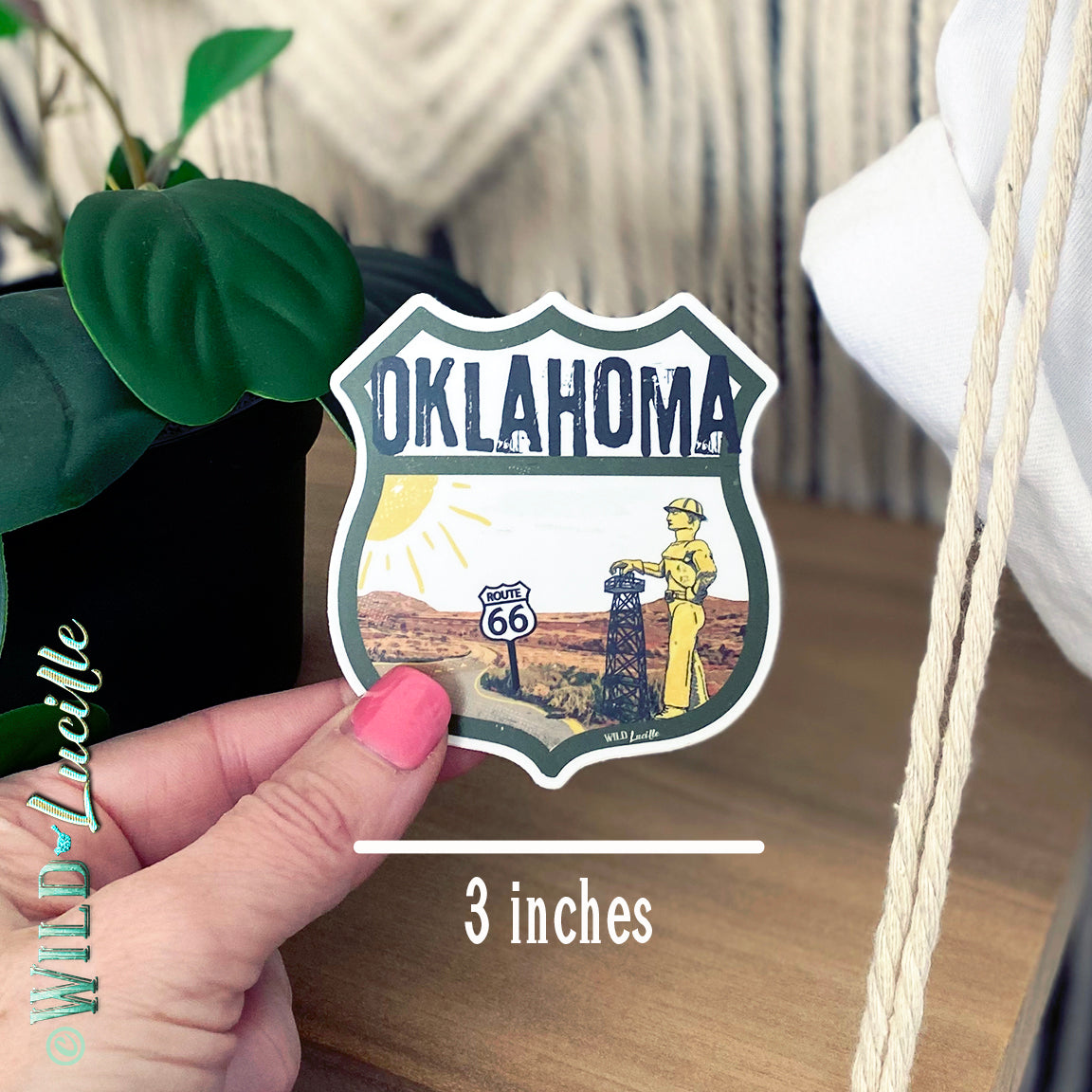 Oklahoma Tourist - Travel Souvenir Vinyl Decal