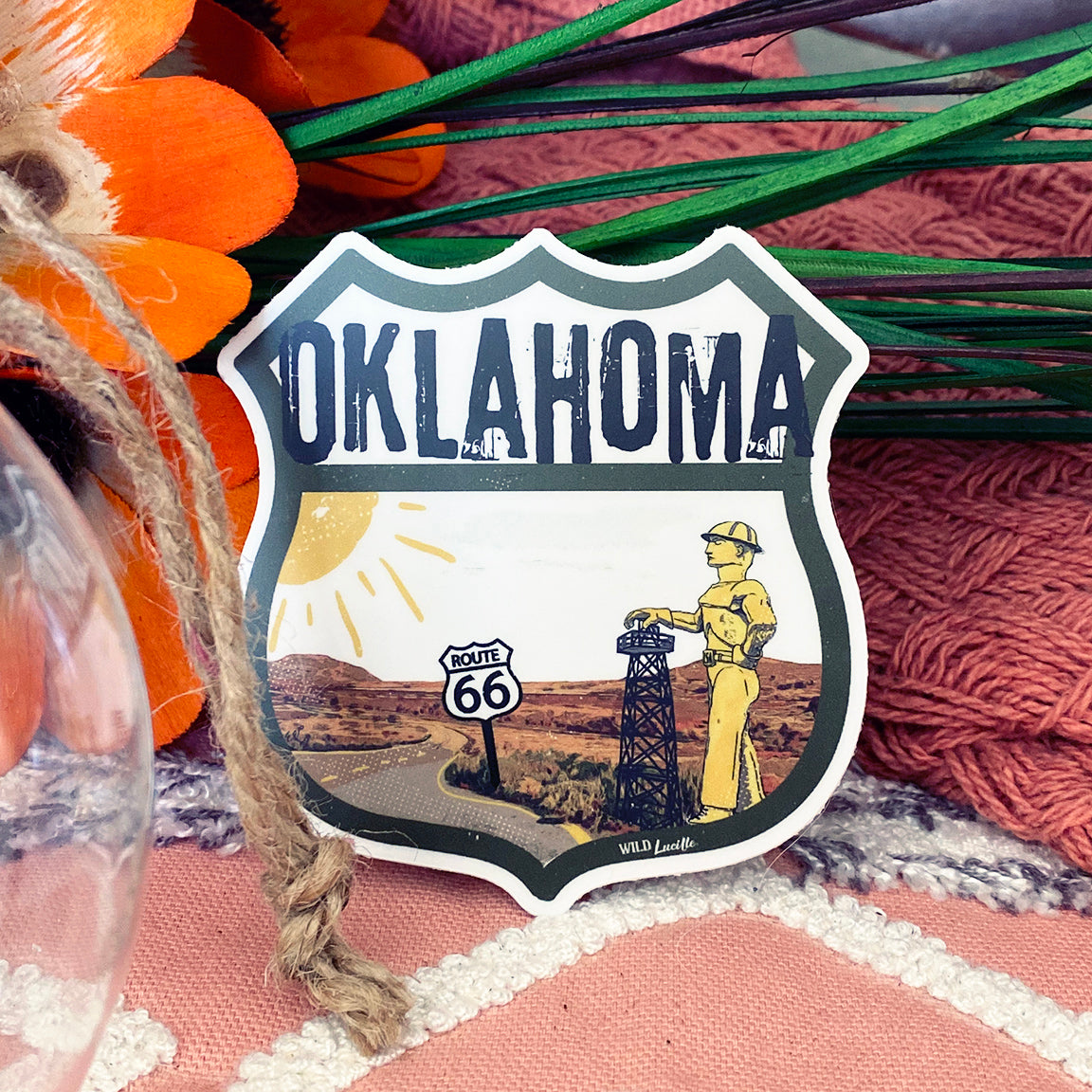 Oklahoma Tourist - Travel Souvenir Vinyl Decal