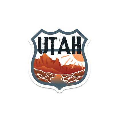 Utah Tourist - Travel Souvenir Vinyl Decal