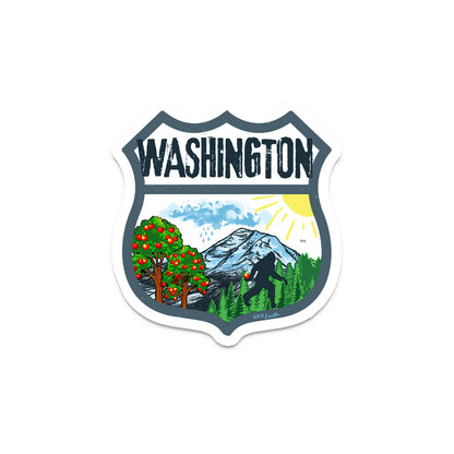 Washington Tourist - Travel Souvenir Vinyl Decal