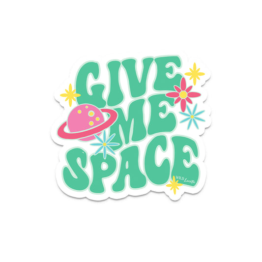 Give Me Space - Retro Sticker Decal