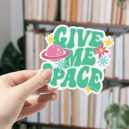 Give Me Space - Retro Sticker Decal