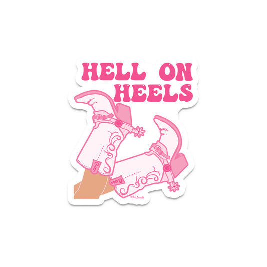 Hell On Heels - Western Vinyl Decal