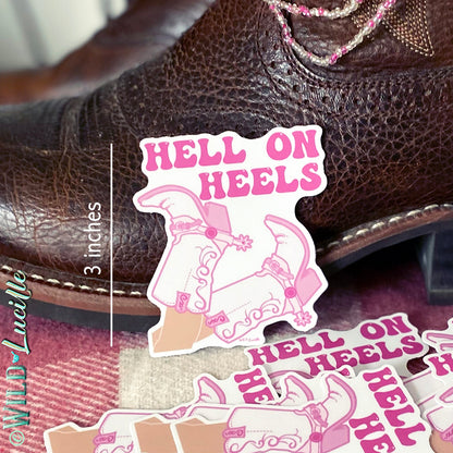 Hell On Heels - Western Vinyl Decal