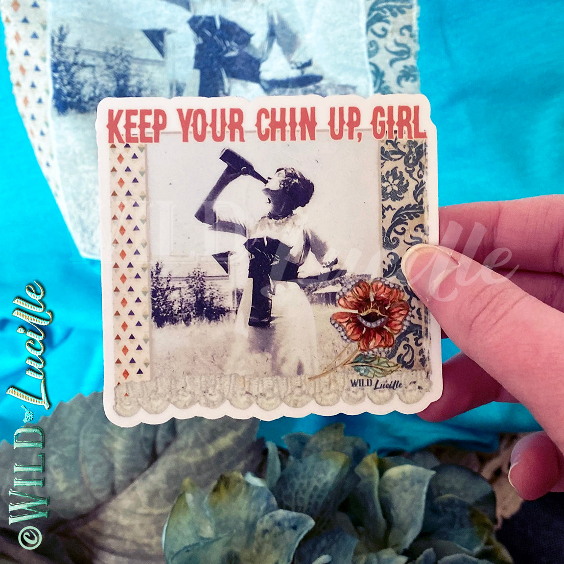 Keep Your Chin Up Girl - Motivational Tumbler Decal