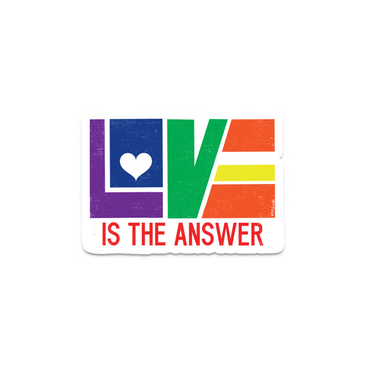 Love Is The Answer Rainbow - Vinyl Decal
