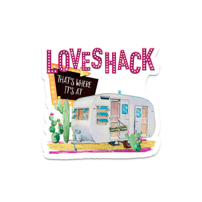 Loveshack Camper - Retro Vinyl Decal