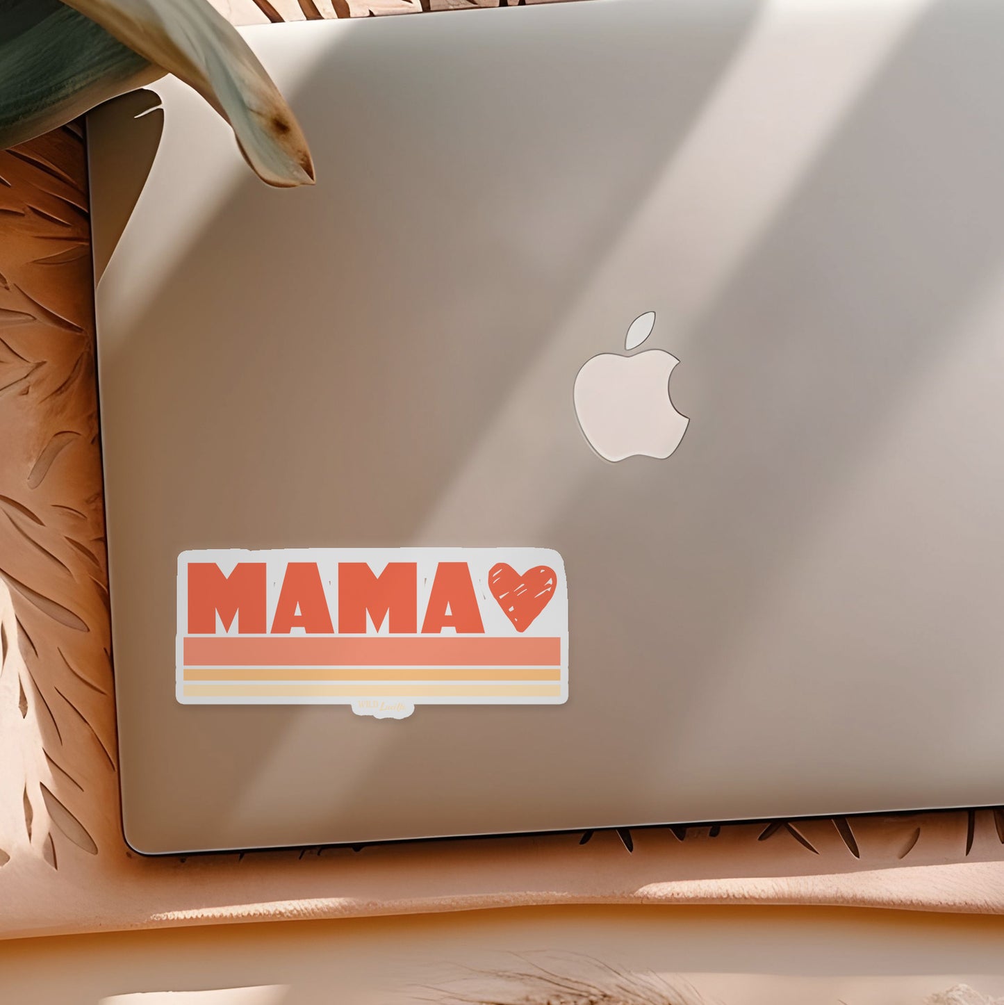 Mama Heart - Striped Tumbler Sticker Decal