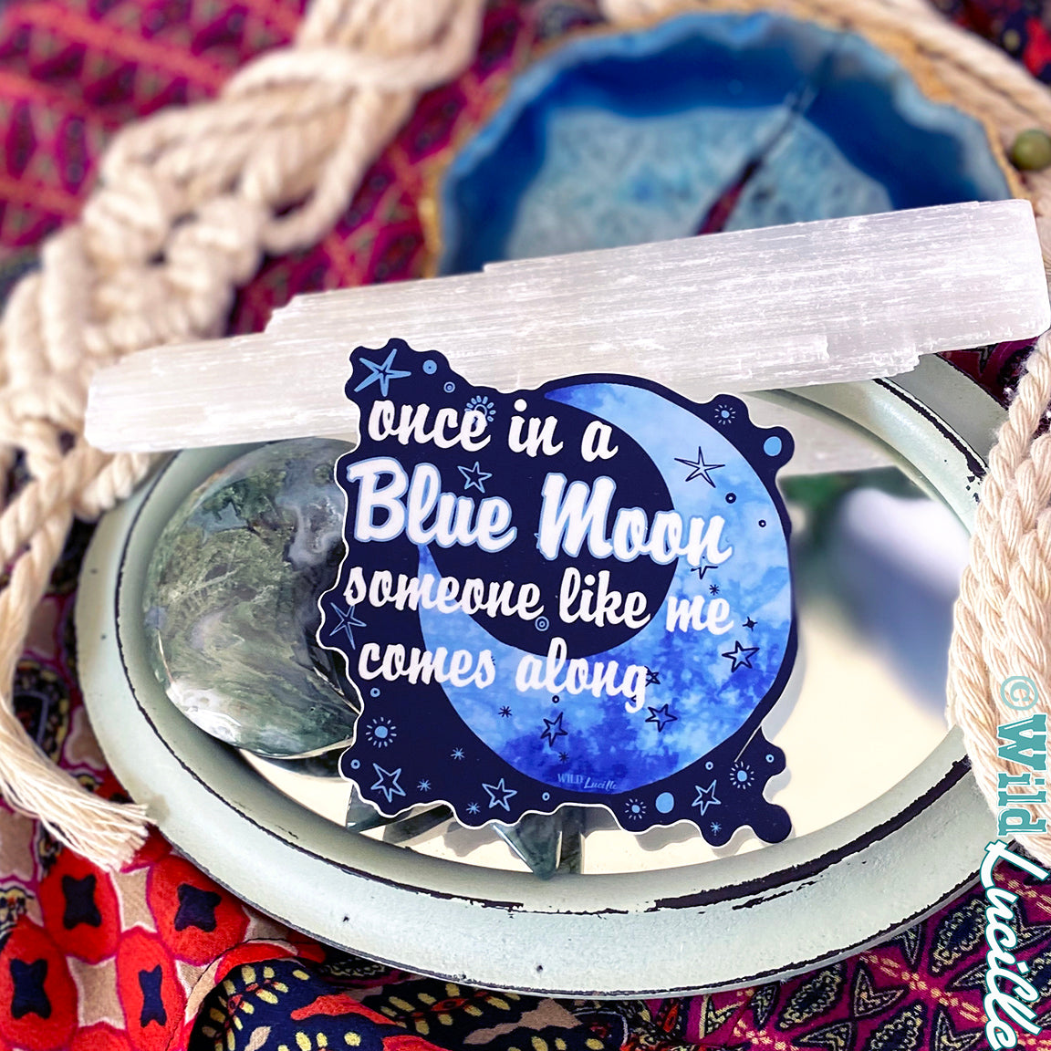 Once In a Blue Moon - Sassy Vinyl Decal