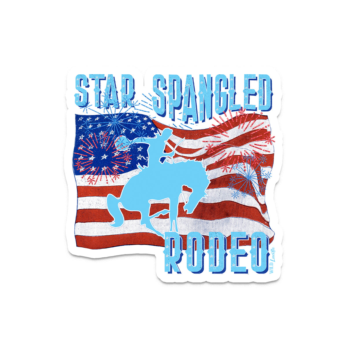 Star Spangled Rodeo - Patriotic Vinyl Decal