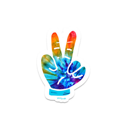 Tiedye Peace - Retro Vinyl Decal