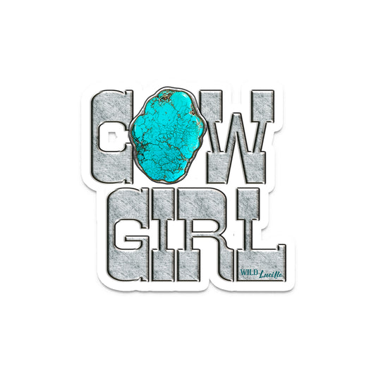Turquoise Cowgirl - Western Vinyl Decal