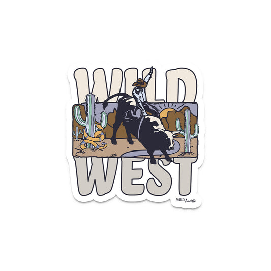 Wild West Bull Rider - Western Rodeo Vinyl Decal