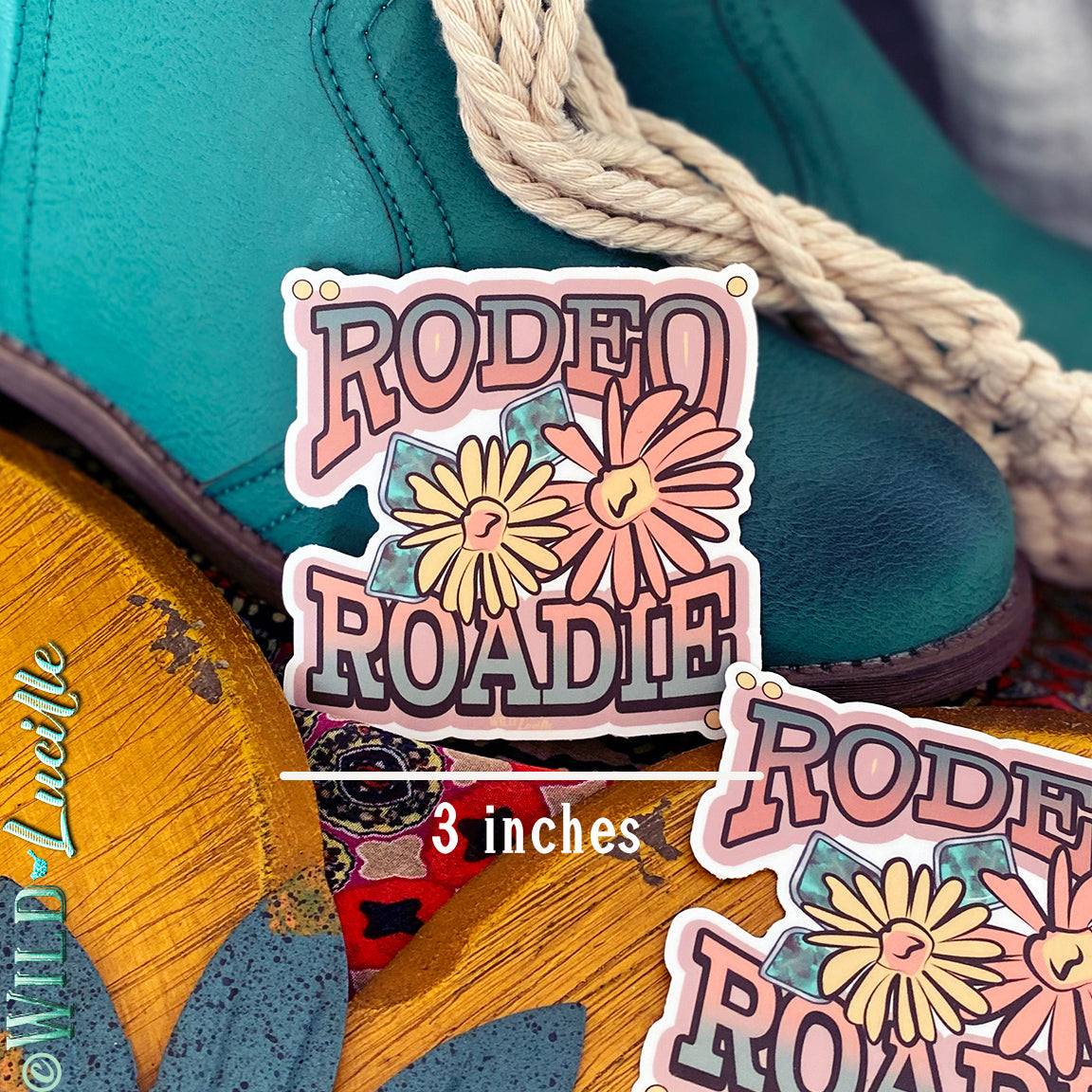 Rodeo Roadie - Vinyl Sticker Decal