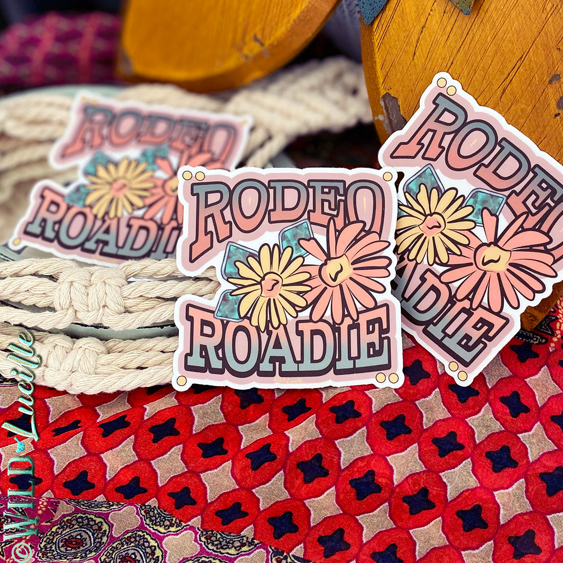 Rodeo Roadie - Western Vinyl Diecut Sticker Decal | Decal Ban – Decal Barn