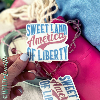 Sweet Land of Liberty - Patriotic Vinyl Decal