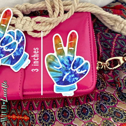 Tiedye Peace - Retro Vinyl Decal