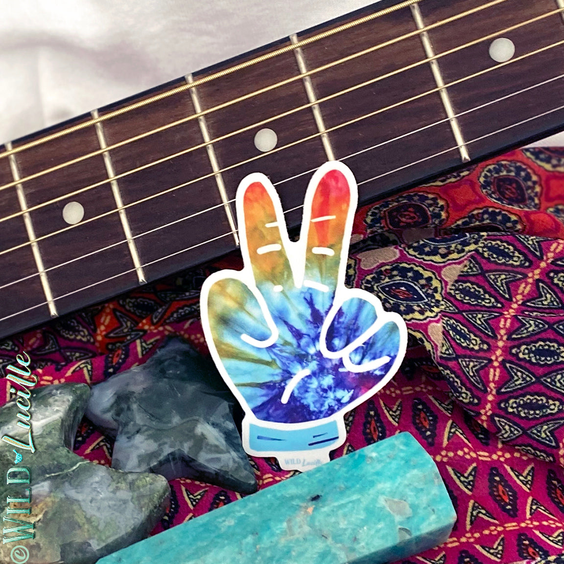 Tiedye Peace - Retro Vinyl Decal